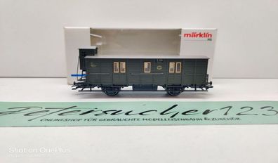 Märklin H0 AC 4507 Postwagen m Brmshs Post / NEM / DRP / OVP weiß