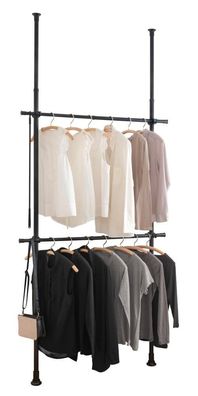 WENKO Teleskop-Garderobensystem Mod. Herkules Basic Schwarz