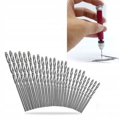 Rosfix Set Spiralbohrer HSS 0,5–3 mm – 25-tlg. | für Modellbau & Handwerk