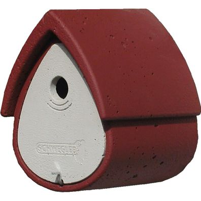 Schwegler Nisthöhle Meisenresidenz rot/grau Maße: 27 x 19 x 23 cm, Holzbeton