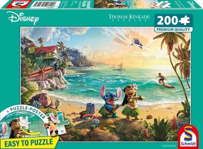 Disney Lilo & Stitch 200 Teile Puzzle Thomas Kinkade Collection
