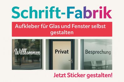 Deko Aufkleber für Glas und Fenster online selbst gestalten
