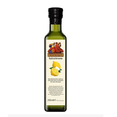 Apsu Boooster Salzzitrone Würz-Öl 250ml aus marokkanischem Nativem Olivenöl Extra