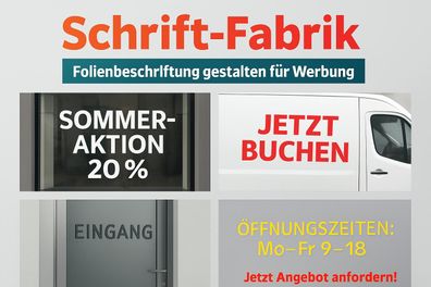 Personalisierte Folienbeschriftung gestalte deine eigene Klebefolie für Werbung