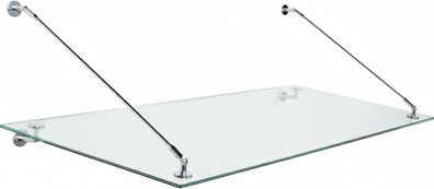 Glaszentrum Hagen 150x90 cm Glasvordach Klar V2A-STB