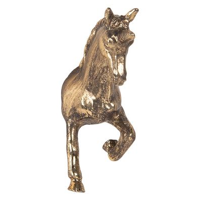 Clayre & Eef Türknauf Einhorn 3x9x8 cm Goldfarbig Metall (Gr. 3x9x8 cm / S3 cm)