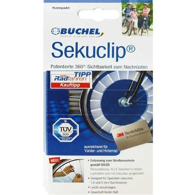 Speichenstrahler Sekuclip, Satz mit 36 Stück, Büchel, 50103012