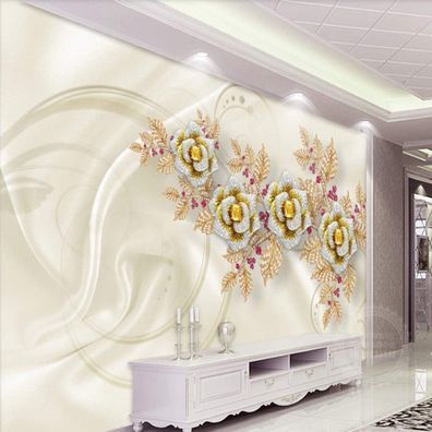 Vlies Fototapete Wandtapete Wandbilder Luxuriösen Seidenschmuck 4509