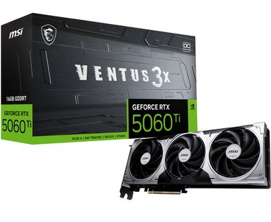 MSI RTX5060 TI 16G Ventus 3X OC 16GB GDDR HDMI 3xDP