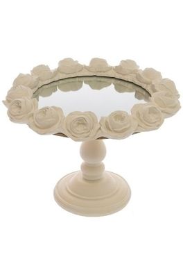 Kerzenständer Milva II Polyresin Weiß