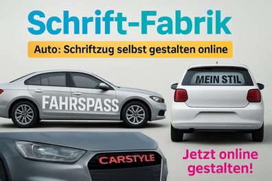 Schriftzug selbst gestalten online