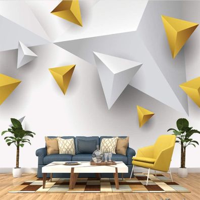 Vlies Fototapete Wandtapete Wandbilder 3D Dreieckige Moderne 4521