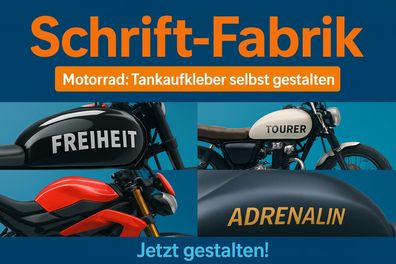 Tank Tankaufkleber Klebeschrift Klebetext Aufkleber Beschriftung selbst gestalten