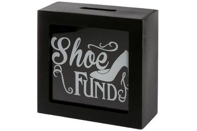 Spardose Senna MDF Schwarz