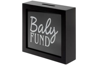 Spardose Sakura MDF Schwarz