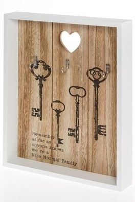 Schlüsselkasten Saltrass MDF Weiß&Holz