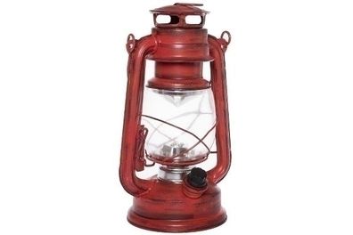 LED Laterne Teje groß Metall&Glas Rot