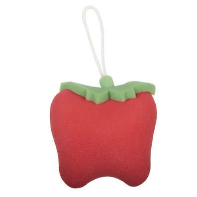 Clayre & Eef Badeschwamm Erdbeeren 13x5x12 cm Rot Synthetisch (Gr. 13x5x12 cm)