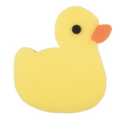 Clayre & Eef Badeschwamm Ente 12x3x11 cm Gelb Synthetisch (Gr. 12x3x11 cm)