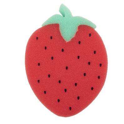 Clayre & Eef Badeschwamm Erdbeeren 13x3x10 cm Rot Synthetisch (Gr. 13x3x10 cm)