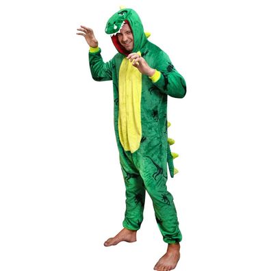 Dinosaurier Kigurumi Onesie Erwachsene Unisex Tier Cosplay Pyjamas Plusch Flanell
