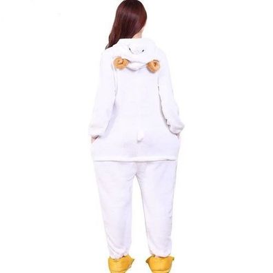 Ziege Schaf Kigurumi Onesie Damen Tier Cosplay Pyjamas Plusch Flanell Warm