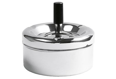 Druckaschenbecher Ø11cm chrom