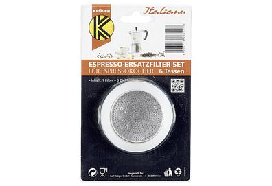 Krüger Ersatzteilset Espressokocher 6 Tassen