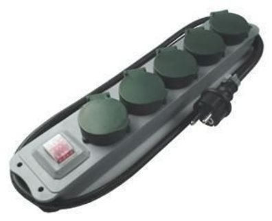 REV Ritter Steckdosenleiste 5fach mit Deckel fr den Einsatz im Freien