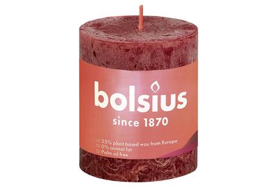 bolsius Stumpenkerze "Rustiko Shine