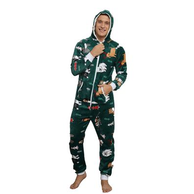 Weihnachts Onesie Erwachsene Unisex Tier Cosplay Pyjamas Plusch Winter Festival