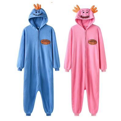 Mr Meeseeks Onesie Damen Herren Tier Cosplay Pyjamas Plusch Halloween Weihnachten
