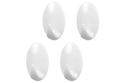 Metaltex Hafthaken Lilliput, 4er Set, oval, ABS