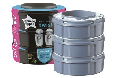 Tommee Tippee Nachfüllkassette Twist&amp; lick + Sangenic Tec Windeleimer 3er Set
