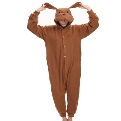 Hund Kigurumi Onesie Erwachsene Herren Tier Cosplay Pyjamas Plusch Halloween