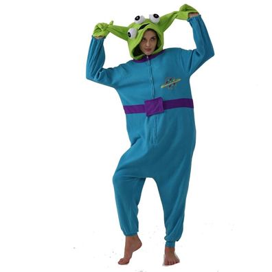 Alien Kigurumi Onesie Erwachsene Tier Cosplay Pyjamas Plusch Fleece Halloween