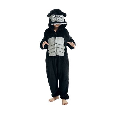 Schimpanse Kigurumi Onesie Kinder Tier Cosplay Pyjamas Plusch Halloween