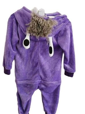 Lila Monster Onesie Erwachsene Tier Cosplay Pyjamas Plusch Halloween