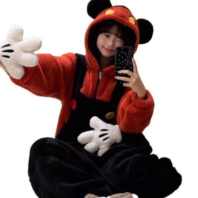 Mickey Maus Onesie Erwachsene Tier Cosplay Pyjamas Plusch Halloween