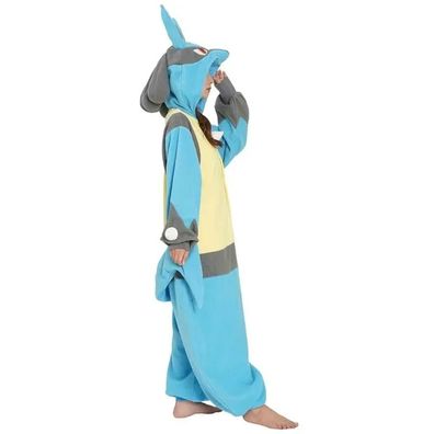 Lucario Kigurumi Onesie Erwachsene Unisex Tier Cosplay Pyjamas Plusch