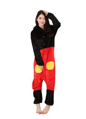 Mickey Minnie Onesie Erwachsene Tier Cosplay Pyjamas Plusch Kapuze