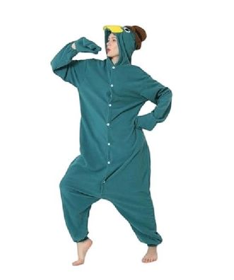 Perry Schnabeltier Onesie Erwachsene Tier Cosplay Pyjamas Plusch Halloween