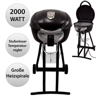 Kugelgrill | Rundgrill mit Deckel | Grillwagen | Elektrogrill