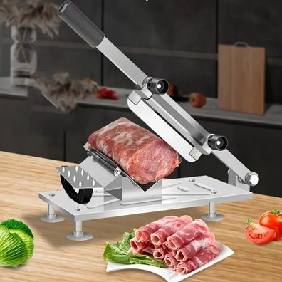 Portable Manual For Slice Bone Cutting Knife Frozen Meat Slicing Knife Stainless Stee