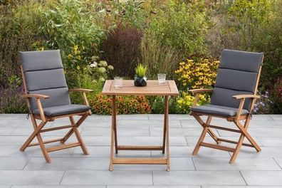 Comodoro Gartenmöbel Set 5tlg., 70 x 70 cm