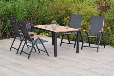 Toblino Gartenmöbel Set 5tlg. 150x90 cm