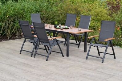 Toblino Gartenmöbel Set 7tlg. 150x90 cm