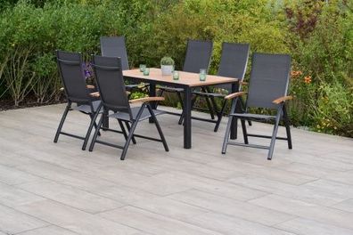 Toblino Gartenmöbel Set 7tlg. 150x90 cm