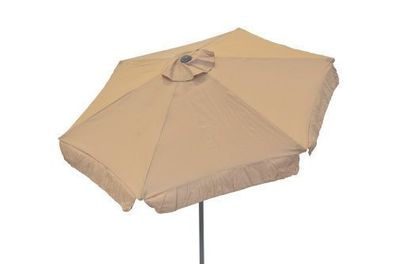 Sonnenschirm, rund 270 cm, beige