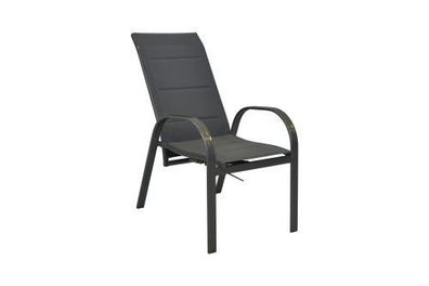 Aurela Gartensessel/Gartenstuhl, stapelbar, 2er Set, graphti/grau